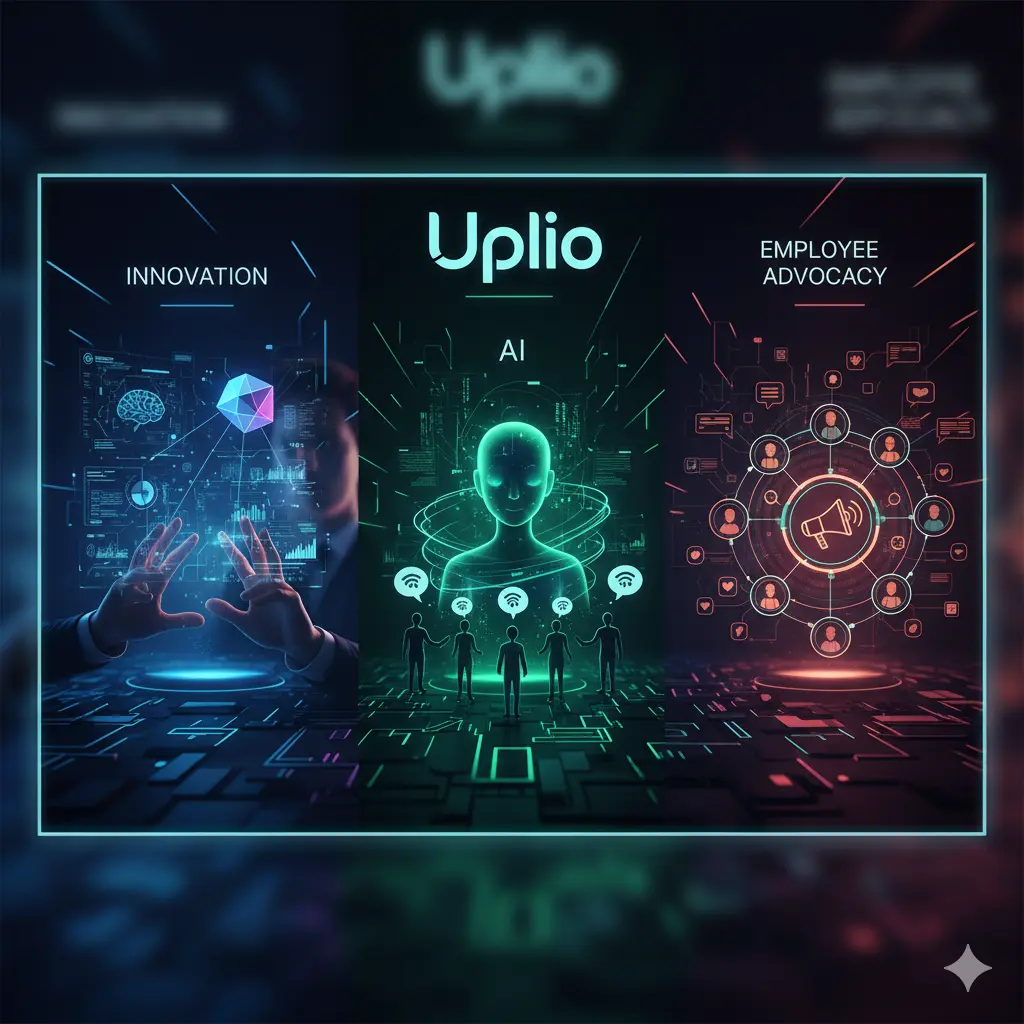 A team collaborating on a marketing strategy centered around LinkedIn advocacy